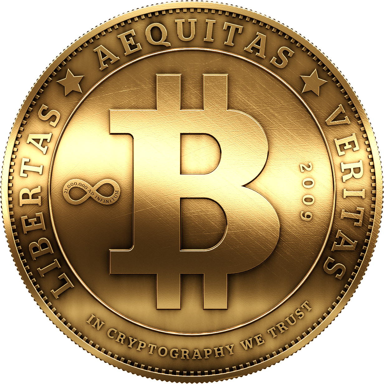 bitcoin logo 3d